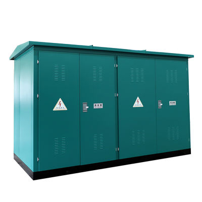Açık hava 3 fazlı kompakt paketli transformatör alt istasyonu 6.6KV 10KV 11KV 13.8KV
