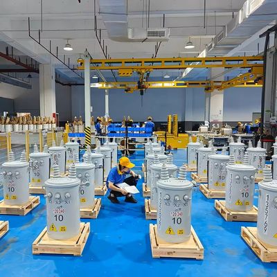 TOROIDAL Bobin Yapısı 100kVA 150kVA Tek Fazlı Yağlı Düşük Kayıplı Transformör