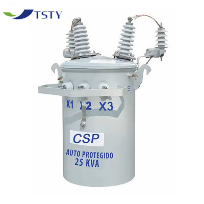 Yağla doldurulmuş Transformör -Güvenli 60Hz 23kV 230V / 460V 50kVA Tek fazlı direğe monte edilmiş Transformör